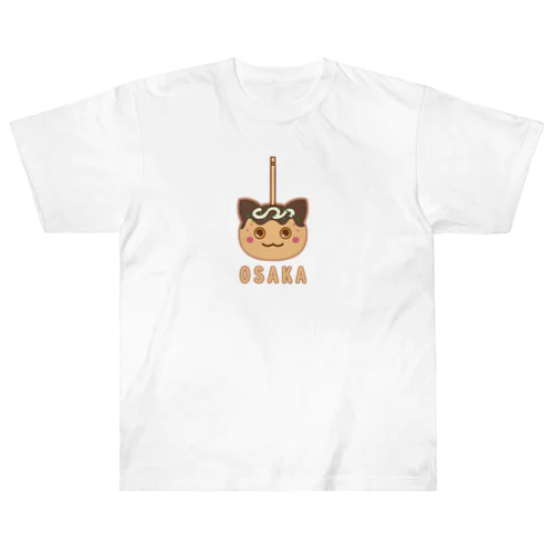 ネコたこ焼き Heavyweight T-Shirt