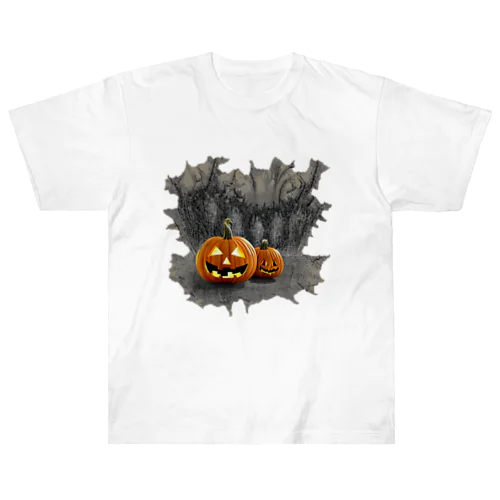 ハロウィンカボチャ ヘビーウェイトTシャツ