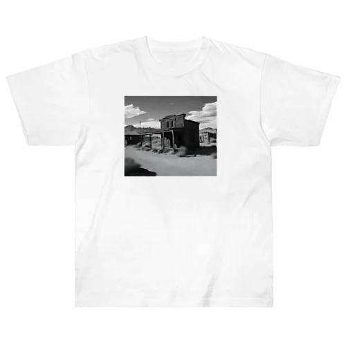 "Nostalgia Ville：さびれた町の魅力を感じるグッズ" Heavyweight T-Shirt