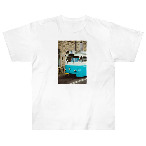 電車風景 Heavyweight T-Shirt