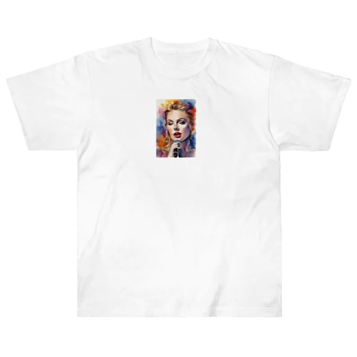 AI「Taylor Swift」水彩 Heavyweight T-Shirt