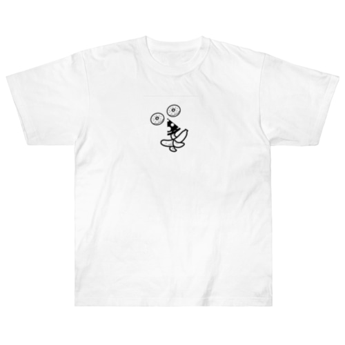 食べ物アート顔 Heavyweight T-Shirt