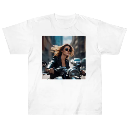 Bike Woman2 ヘビーウェイトTシャツ