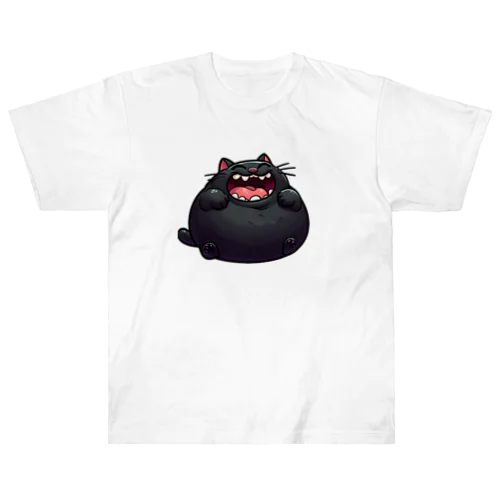 ふとっちょ笑猫プラッシュ ヘビーウェイトTシャツ