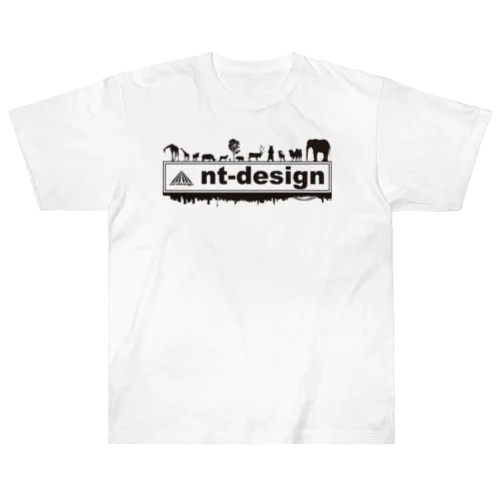 『nt-design』ロゴ ヘビーウェイトTシャツ