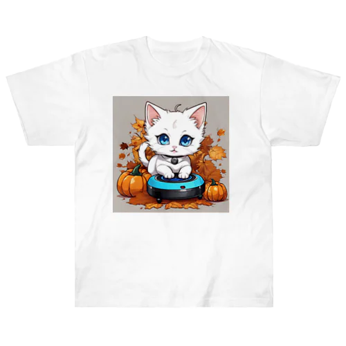 ハロウィンと白猫10 ヘビーウェイトTシャツ