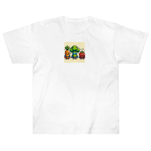 ドットヒーローになる野菜達A Heavyweight T-Shirt