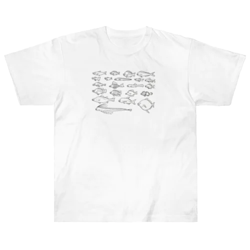 魚群 －無表情－ Heavyweight T-Shirt