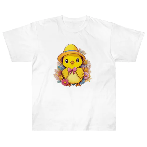 ひよこのお出かけ ヘビーウェイトTシャツ