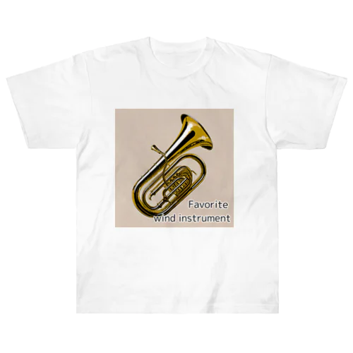 Favorite wind instrument ～Tuba～ ヘビーウェイトTシャツ