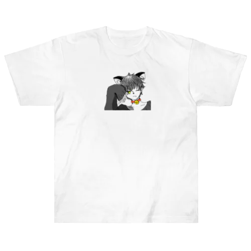 猫メン ヘビーウェイトTシャツ