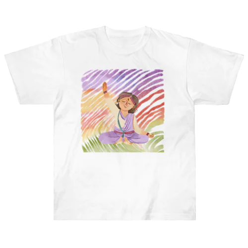 可愛いヨギーニ　-男の子- Heavyweight T-Shirt