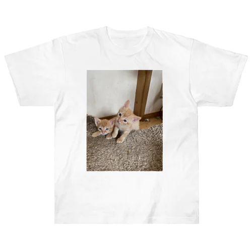 可愛い猫 ヘビーウェイトTシャツ