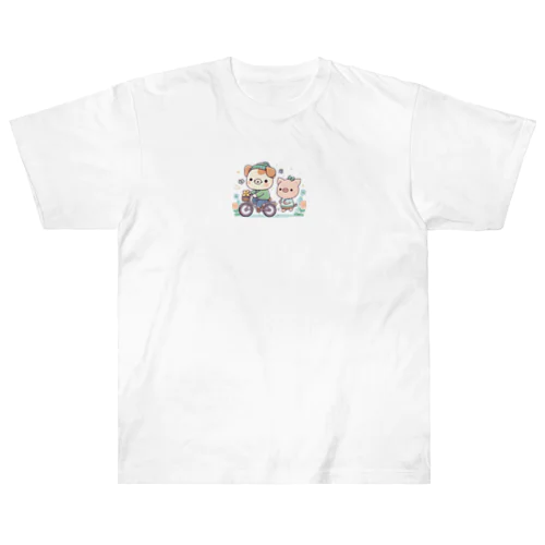 ぷくぷくシールのイラスト Heavyweight T-Shirt