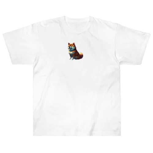 ぷくぷく柴犬 ヘビーウェイトTシャツ