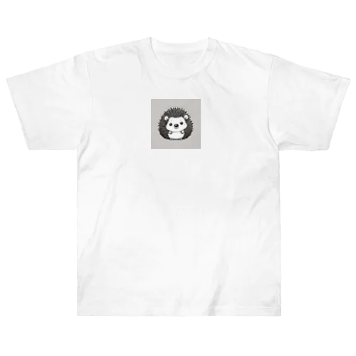 可愛いハリネズミ Heavyweight T-Shirt