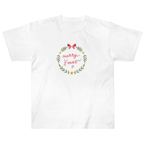 メリークリスマス Heavyweight T-Shirt