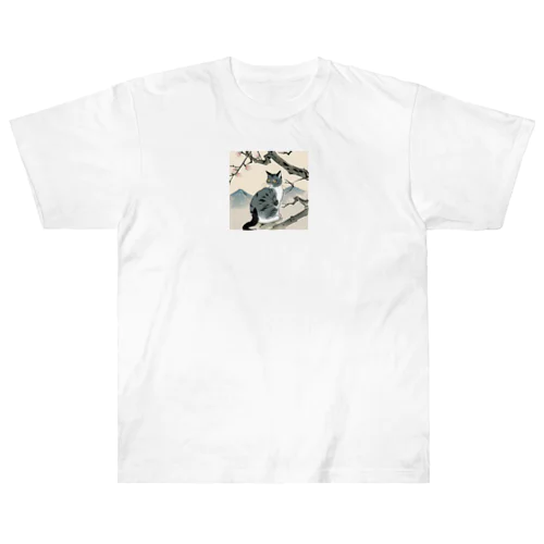 浮世絵猫 ヘビーウェイトTシャツ