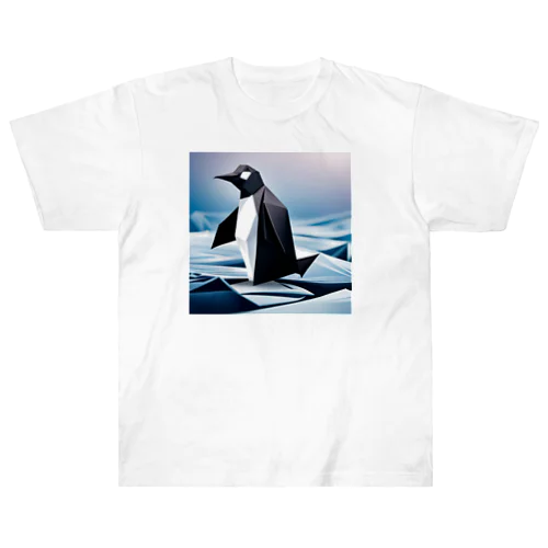 ペンギン（折り紙風） Heavyweight T-Shirt