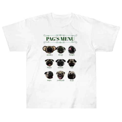 PAG'S MENU ヘビーウェイトTシャツ