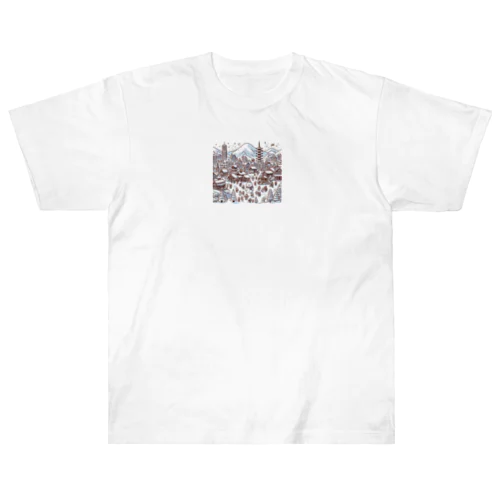 雪の花火 Heavyweight T-Shirt