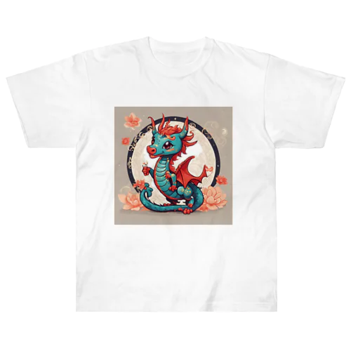 月夜の花龍 ヘビーウェイトTシャツ