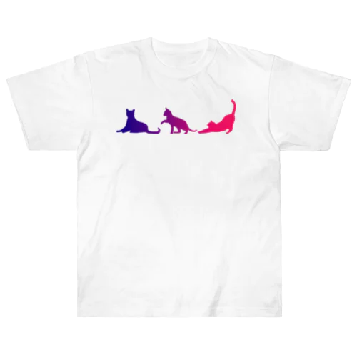 三つ子猫 Heavyweight T-Shirt