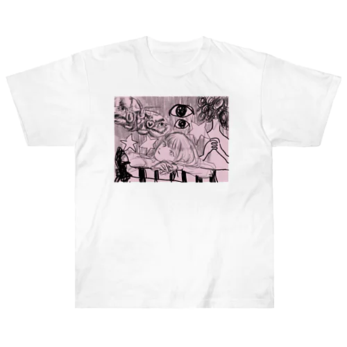 ベッドの夢 Heavyweight T-Shirt