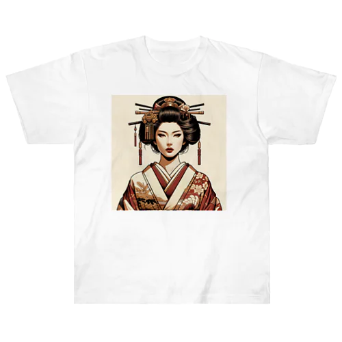 和の粋を纏う、優美な姿Elegance in tradition, a vision of grace. ヘビーウェイトTシャツ