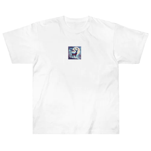 神秘的な鹿 Heavyweight T-Shirt