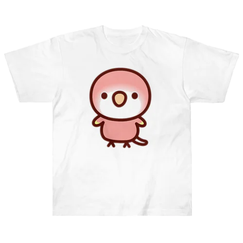 アキクサインコ（ルビノー） ヘビーウェイトTシャツ