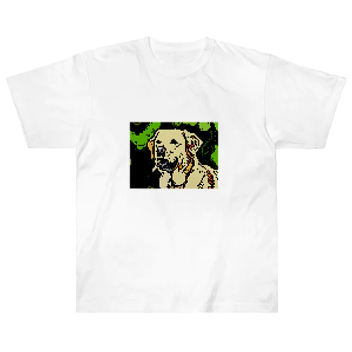 8-Bit Effect Dog.   8ビット エフェクト ドッグ Heavyweight T-Shirt