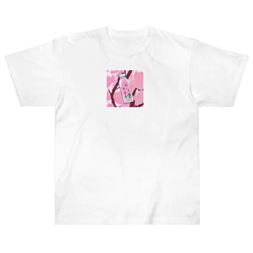 水筒の中の桜 ヘビーウェイトTシャツ