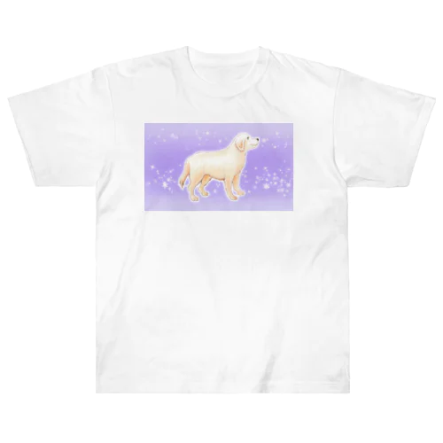 Snow Dog（ゴールデンレトリバー） ヘビーウェイトTシャツ