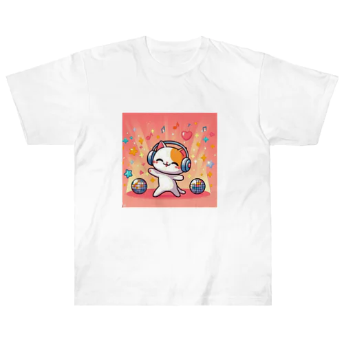 ダンス猫3 ヘビーウェイトTシャツ