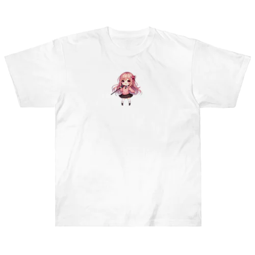 可愛い女子 Heavyweight T-Shirt