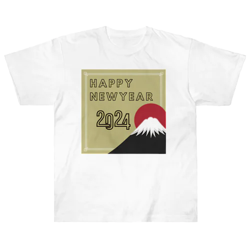 2024年新年デザイン ヘビーウェイトTシャツ