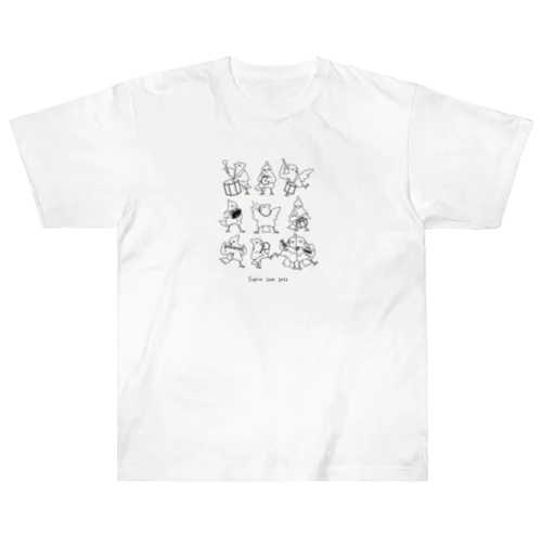 サンバたしなみ鳥 Heavyweight T-Shirt