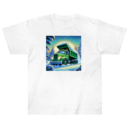 排雪ダンプカー ヘビーウェイトTシャツ