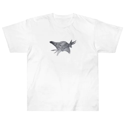 飛び出す換毛期ペンギン Heavyweight T-Shirt