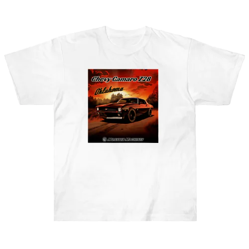 Chevy Camaro Z28 Oklahoma モンスターマシーン ヘビーウェイトTシャツ