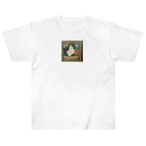 ドット絵　鶏君 Heavyweight T-Shirt