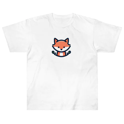 可愛い💕きつね🦊✨ ヘビーウェイトTシャツ