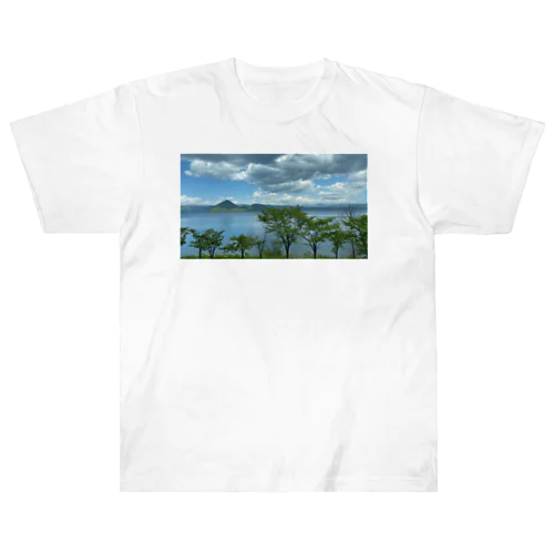 洞爺湖 湖畔 Heavyweight T-Shirt