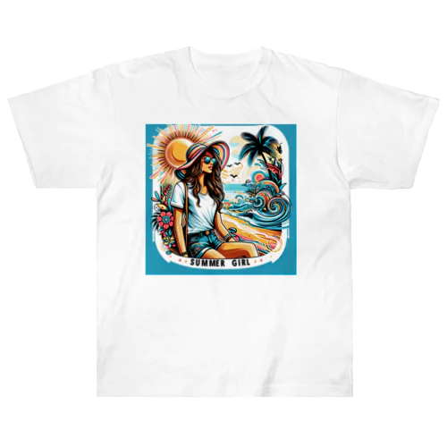 summer girl Heavyweight T-Shirt