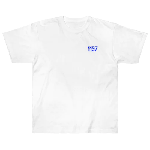 SAUNER1137 Blue Heavyweight T-Shirt