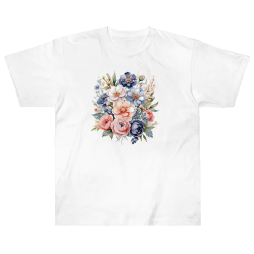 パステルカラーの花束 Heavyweight T-Shirt