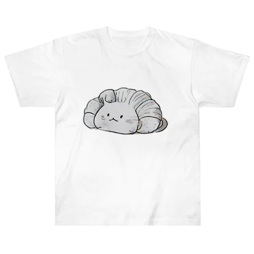 クロワッサンねこ ヘビーウェイトTシャツ