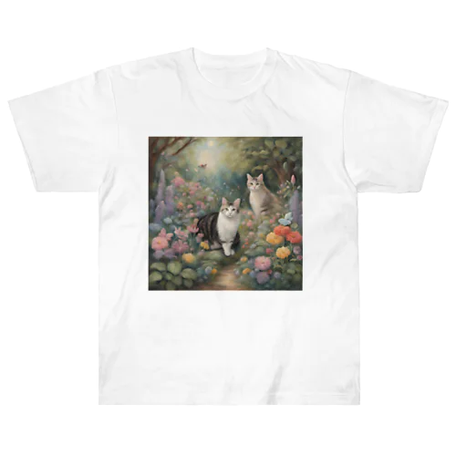 猫の楽園 Heavyweight T-Shirt