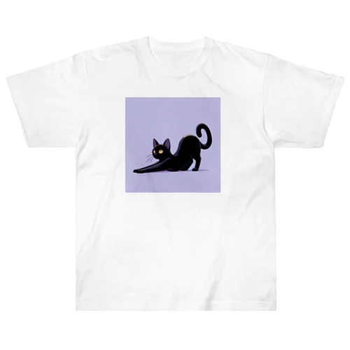 黒猫 ヘビーウェイトTシャツ